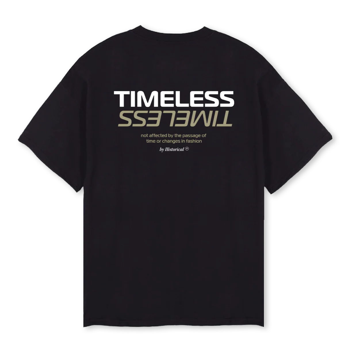 TIMELESS DARK Black Oversized Tee. - Image 2