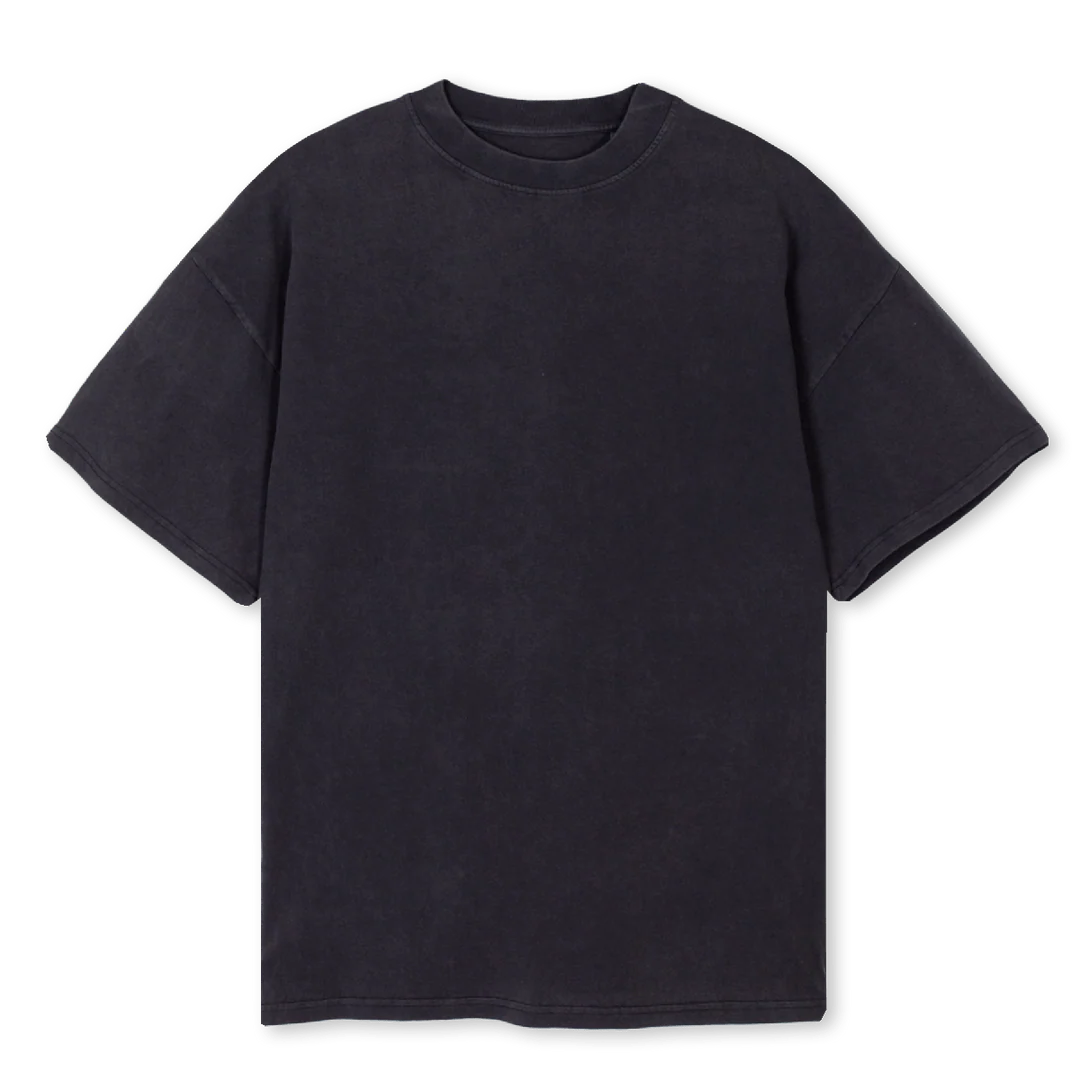 TIMJULACOT Vintage Black Oversized Tee.