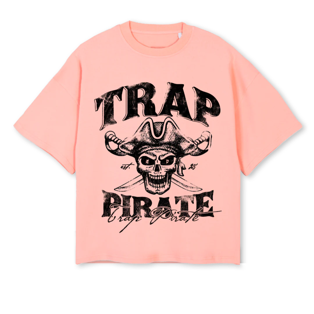 TISH Pink Clay Oversized Boxy Tee.