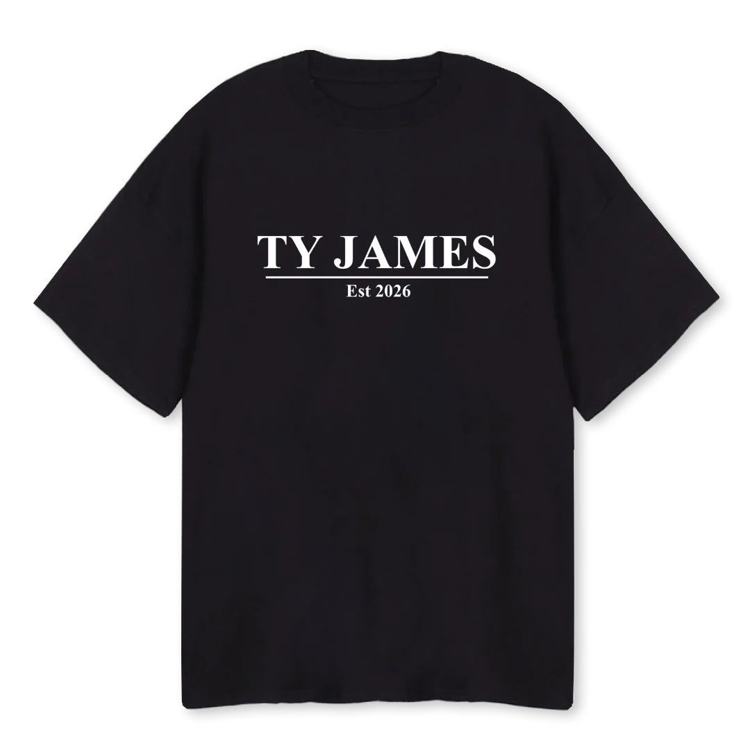 TJCLOTHINGUNO Black Oversized Tee.