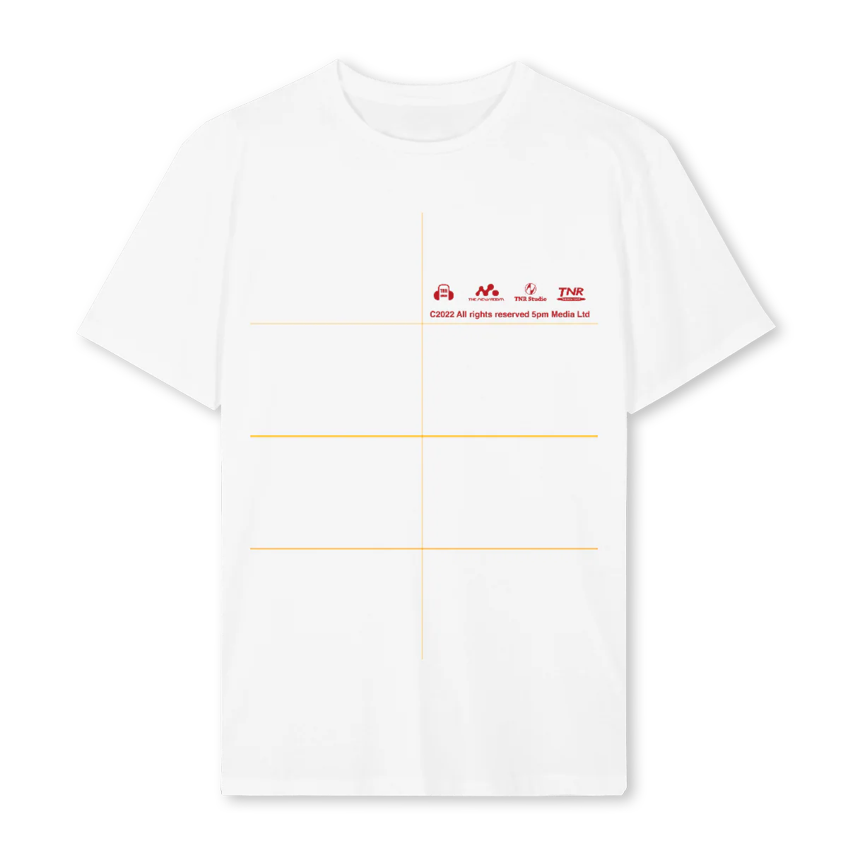 TNRSTUDIOTEE White Regular Tee.
