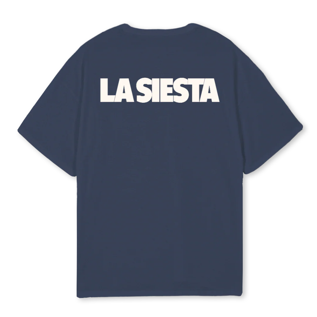 TODAYIDIDNOTHINGNAVY Navy Blue Oversized Tee. - Image 2