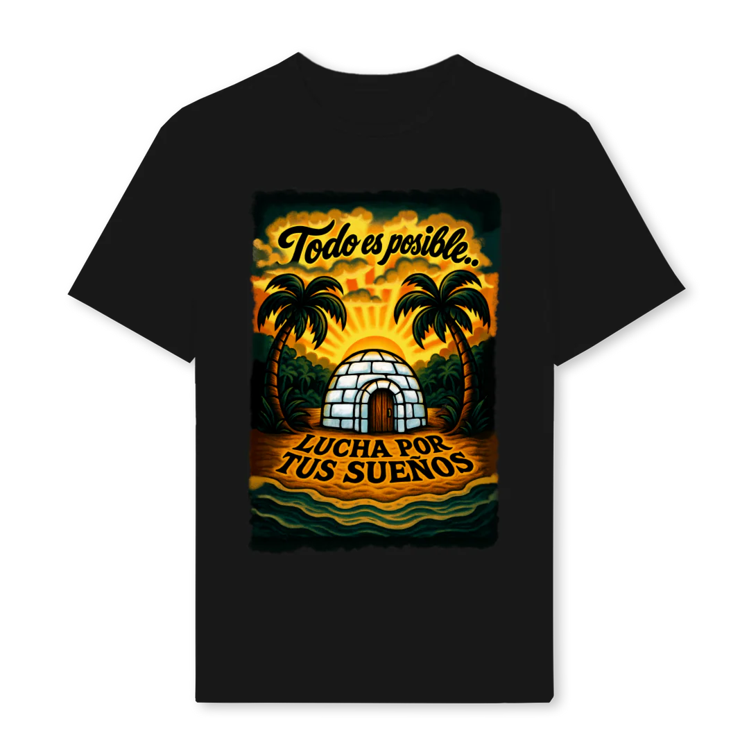 TODO ES POSIBLE Black Regular Tee.