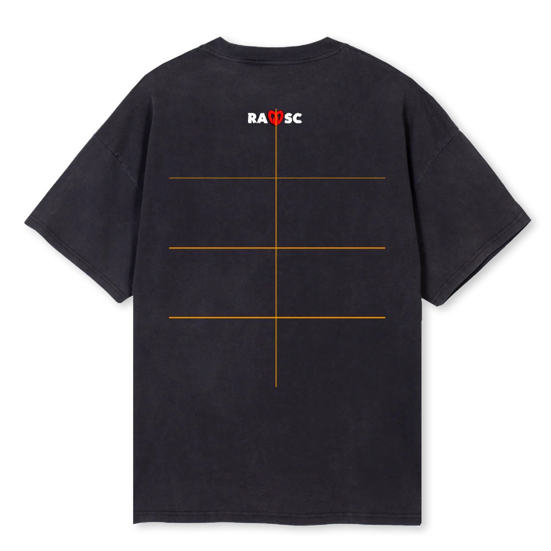 TOSVI Vintage Black Oversized Tee. - Image 2