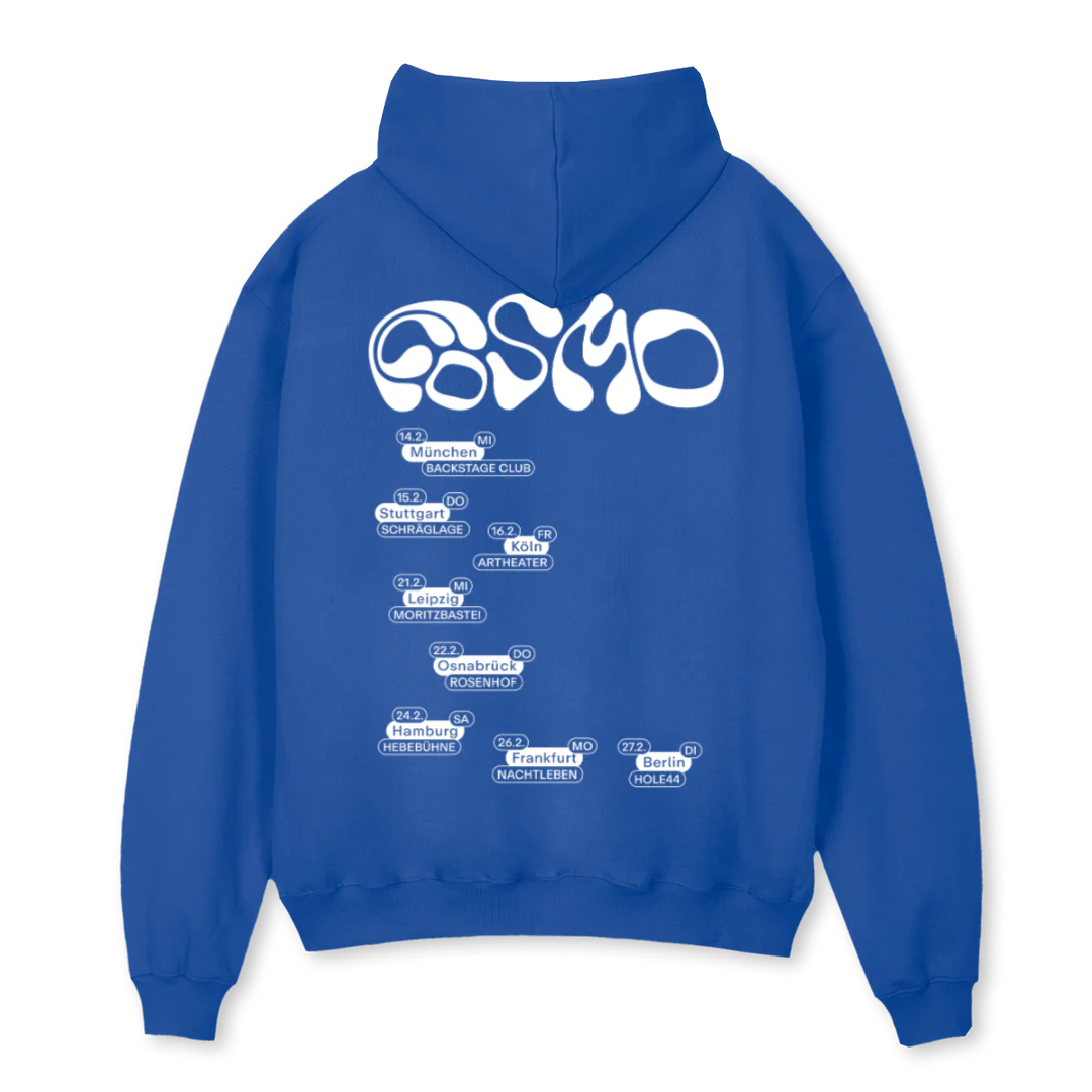 TOURHOODIECCOSMOII Cobalt Blue Oversized Hoodie. - Image 2