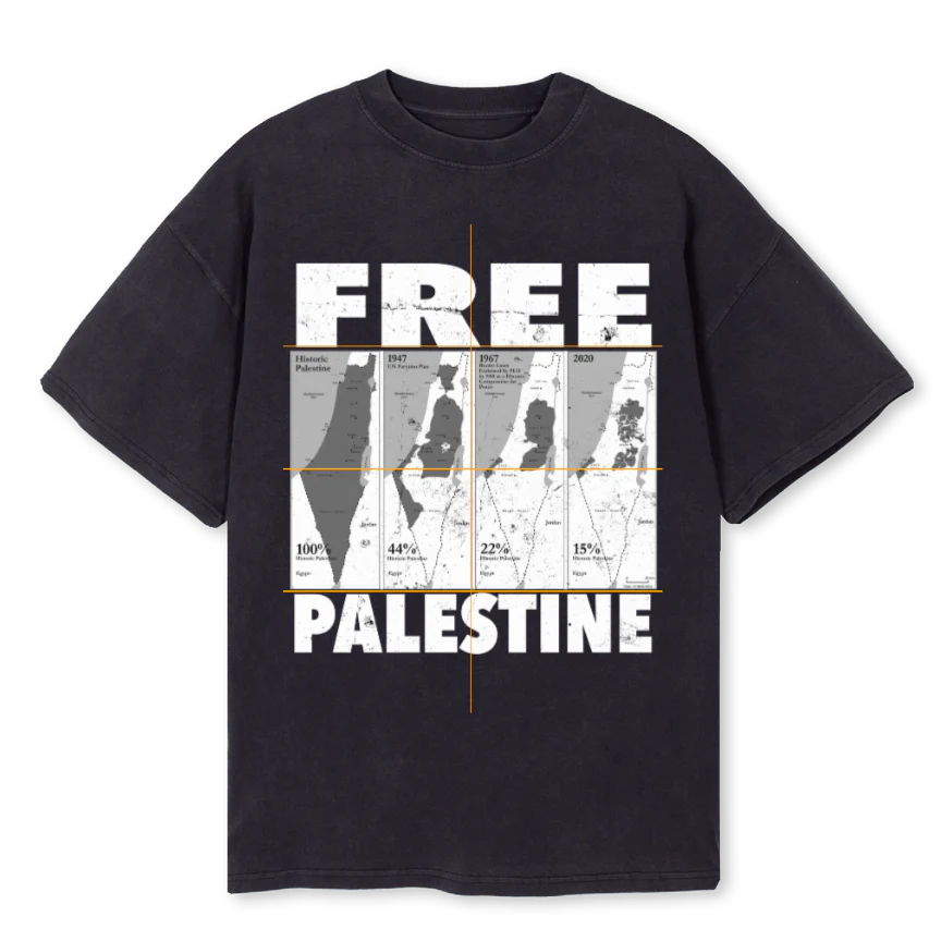 TOURTEE Vintage Black Oversized Tee.