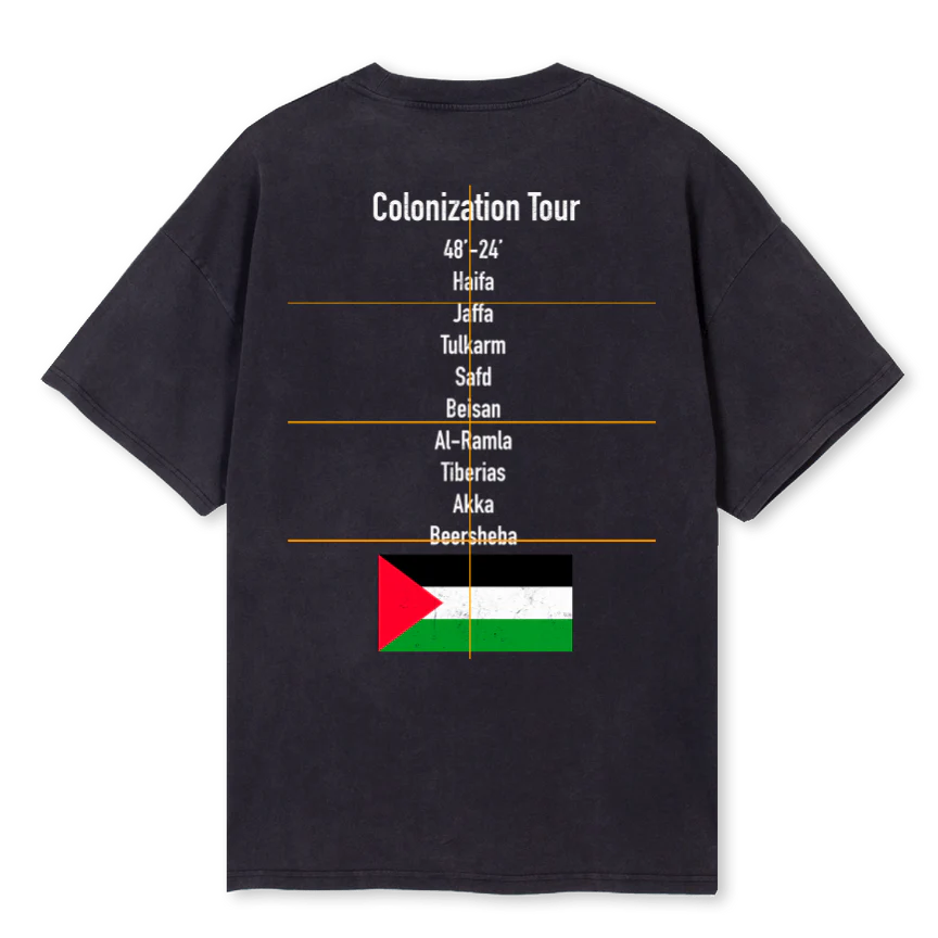 TOURTEE Vintage Black Oversized Tee. - Image 2