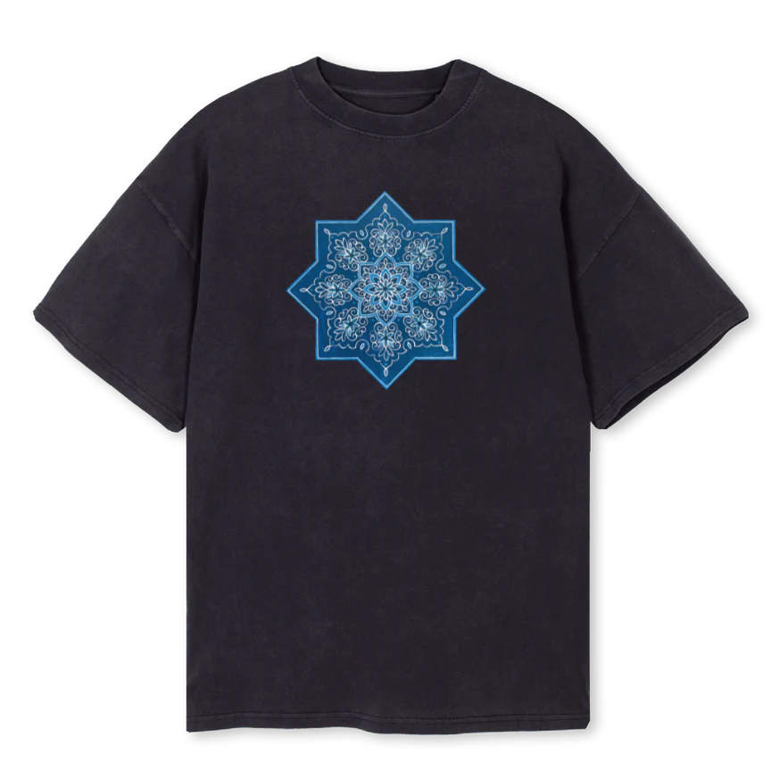 TOVERSTAR Vintage Black Oversized Tee.
