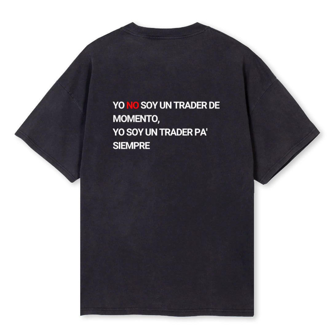 TRADERPASIEMPRE Vintage Black Oversized Tee. - Image 2