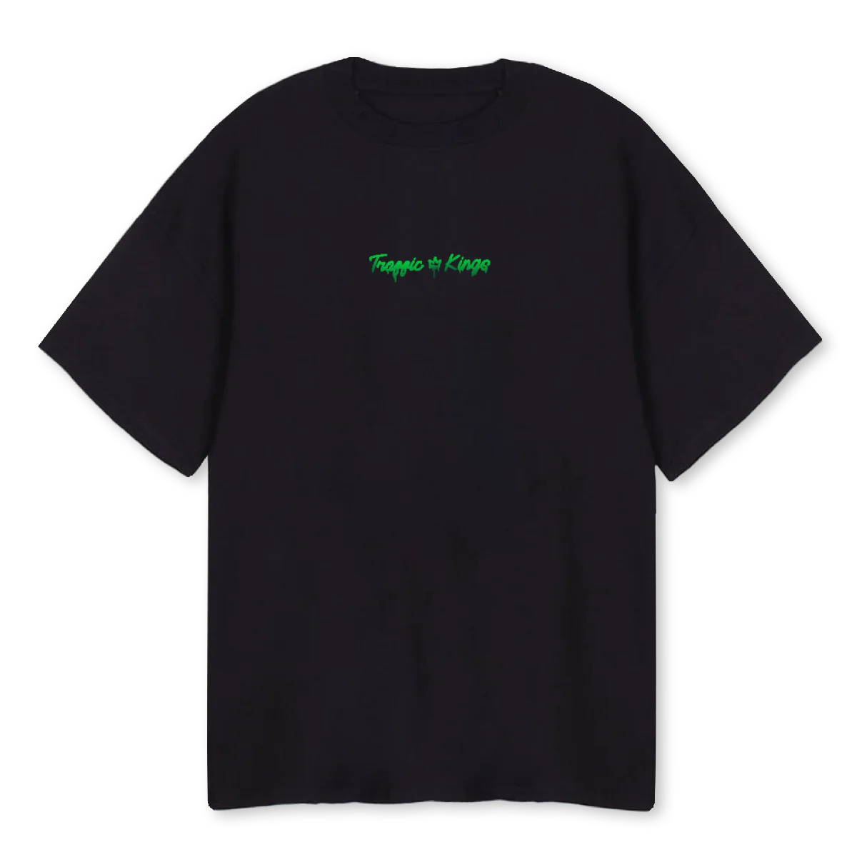 TRAFFIC KINGSII Black Oversized Tee.