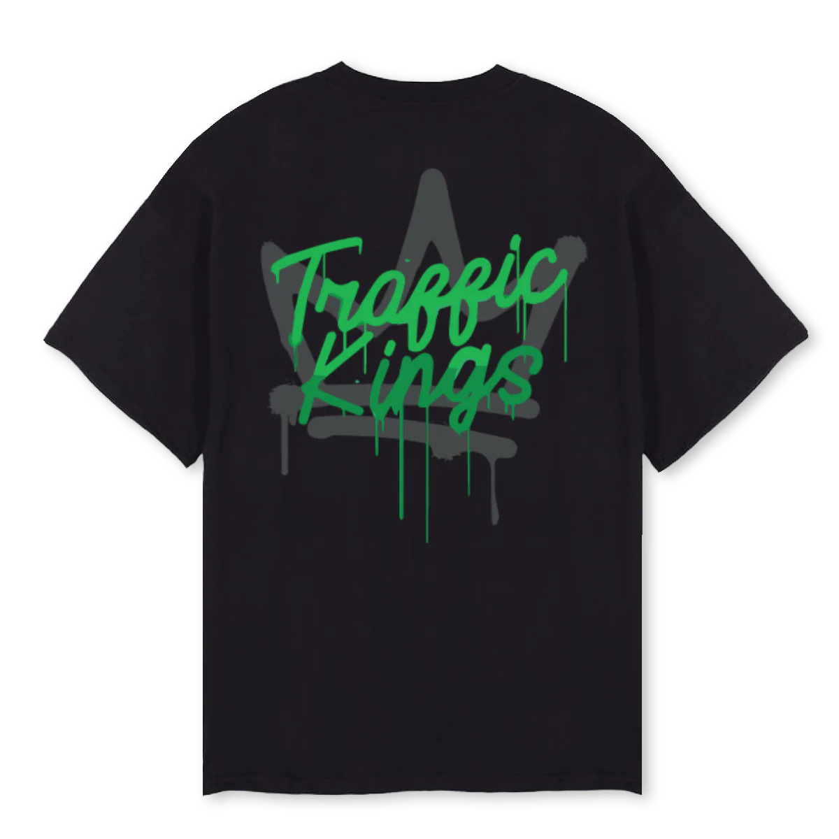 TRAFFIC KINGSII Black Oversized Tee. - Image 2
