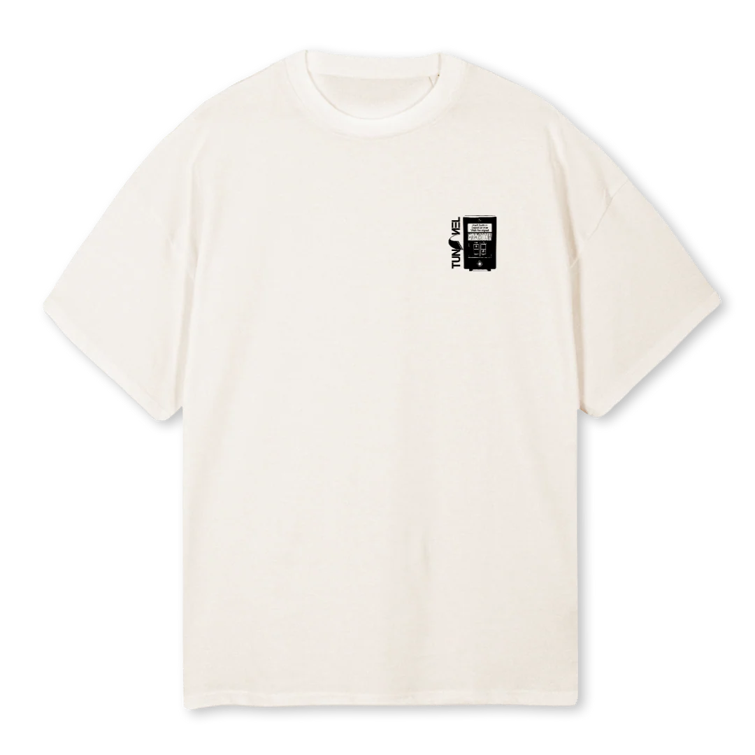 TRAFFICTEETWO Vintage White Oversized Tee.