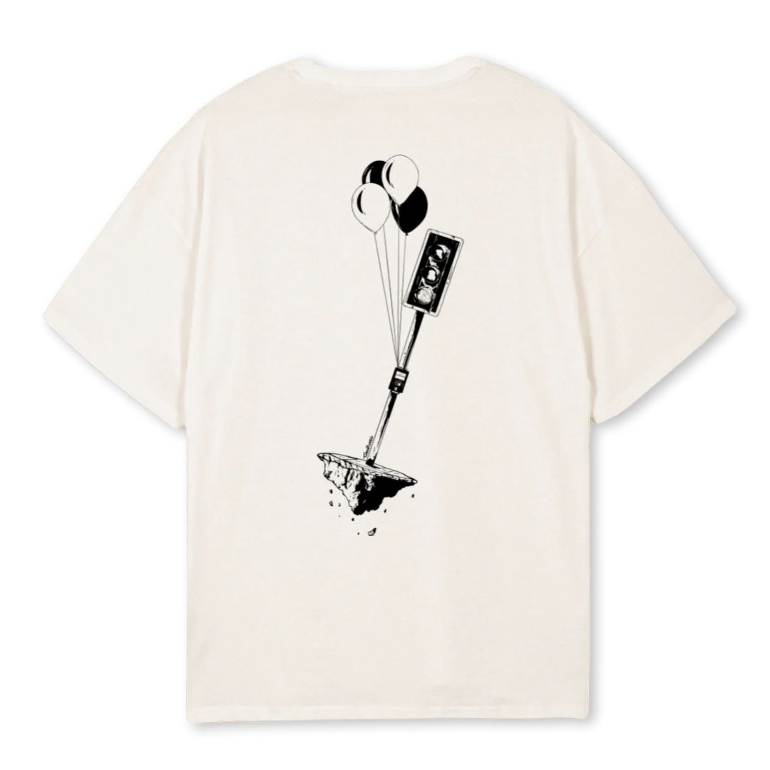 TRAFFICTWO Vintage White Oversized Tee. - Image 2