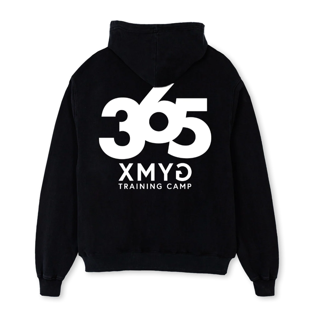 TRAIN Black Oversized Hoodie. - Image 2