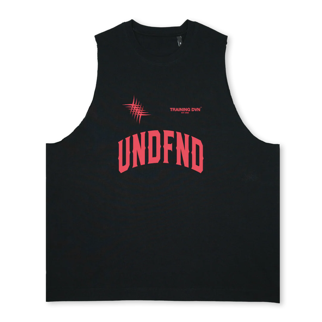 TRAINIGN DVN PINK Deep Black Oversized Vest.