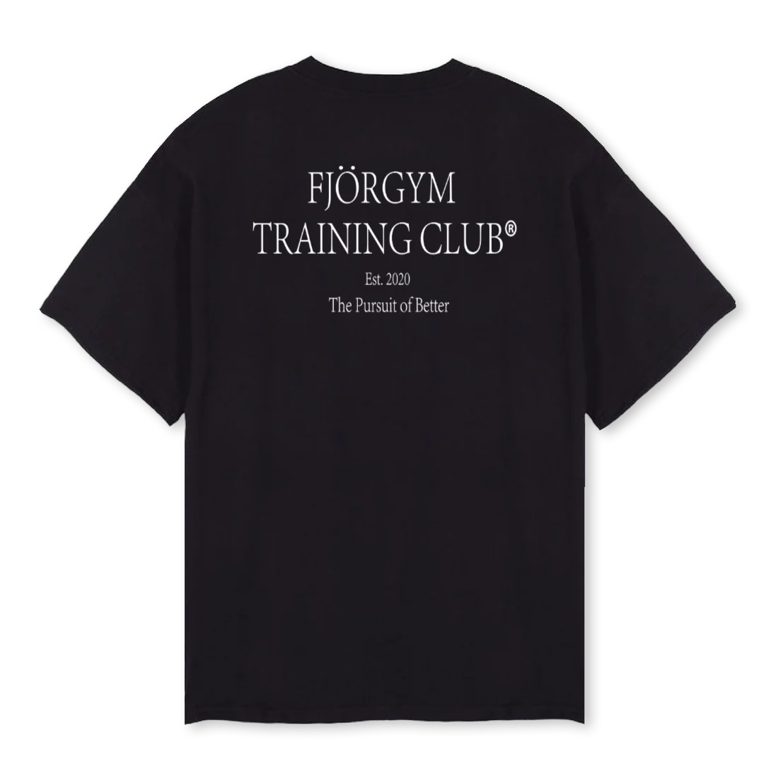 TRAINING CLUB II Black Oversized Tee. - Image 2