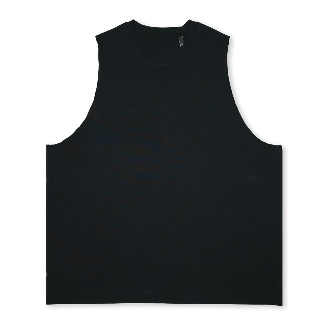 TRAINING CLUB II Deep Black Oversized Vest.