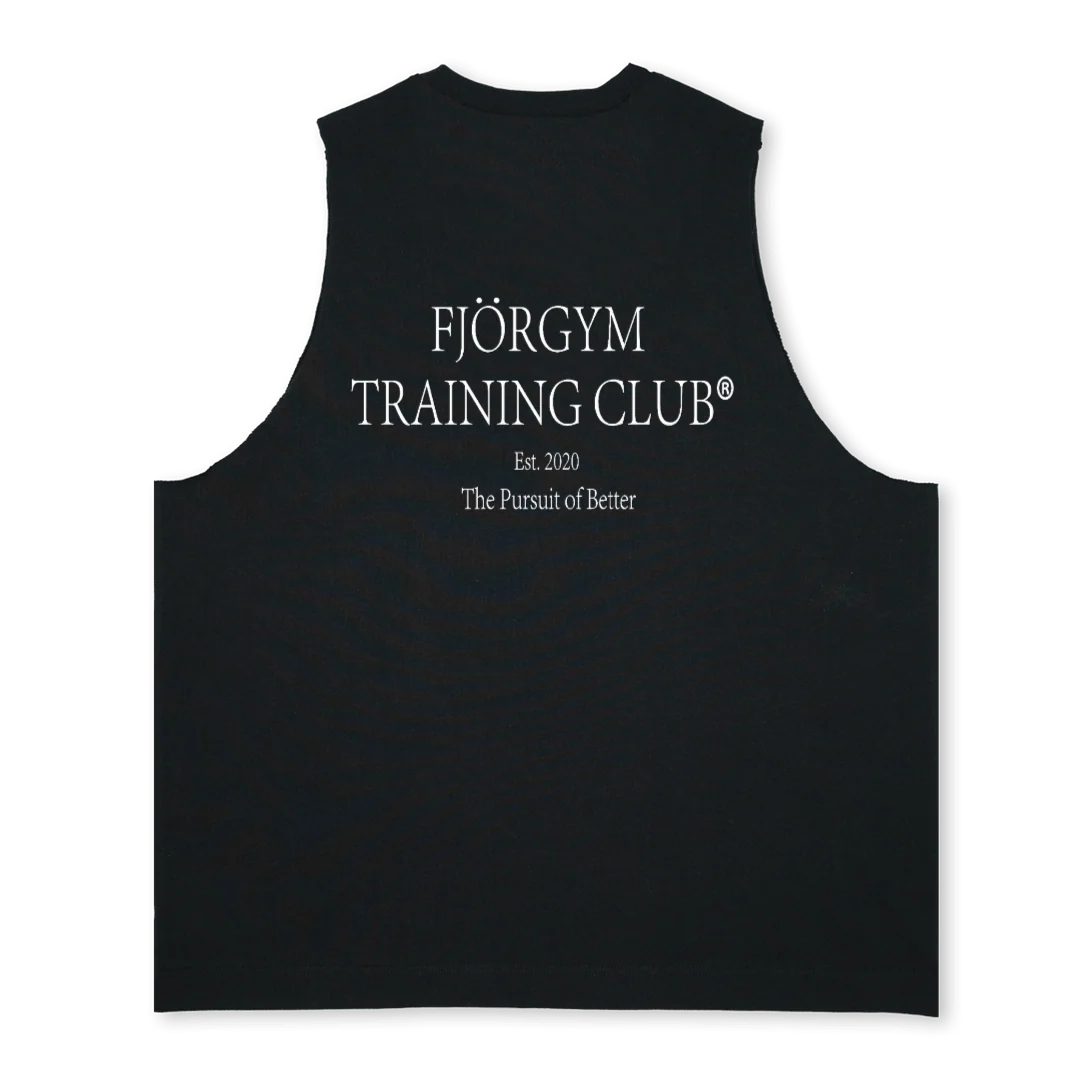 TRAINING CLUB II Deep Black Oversized Vest. - Image 2