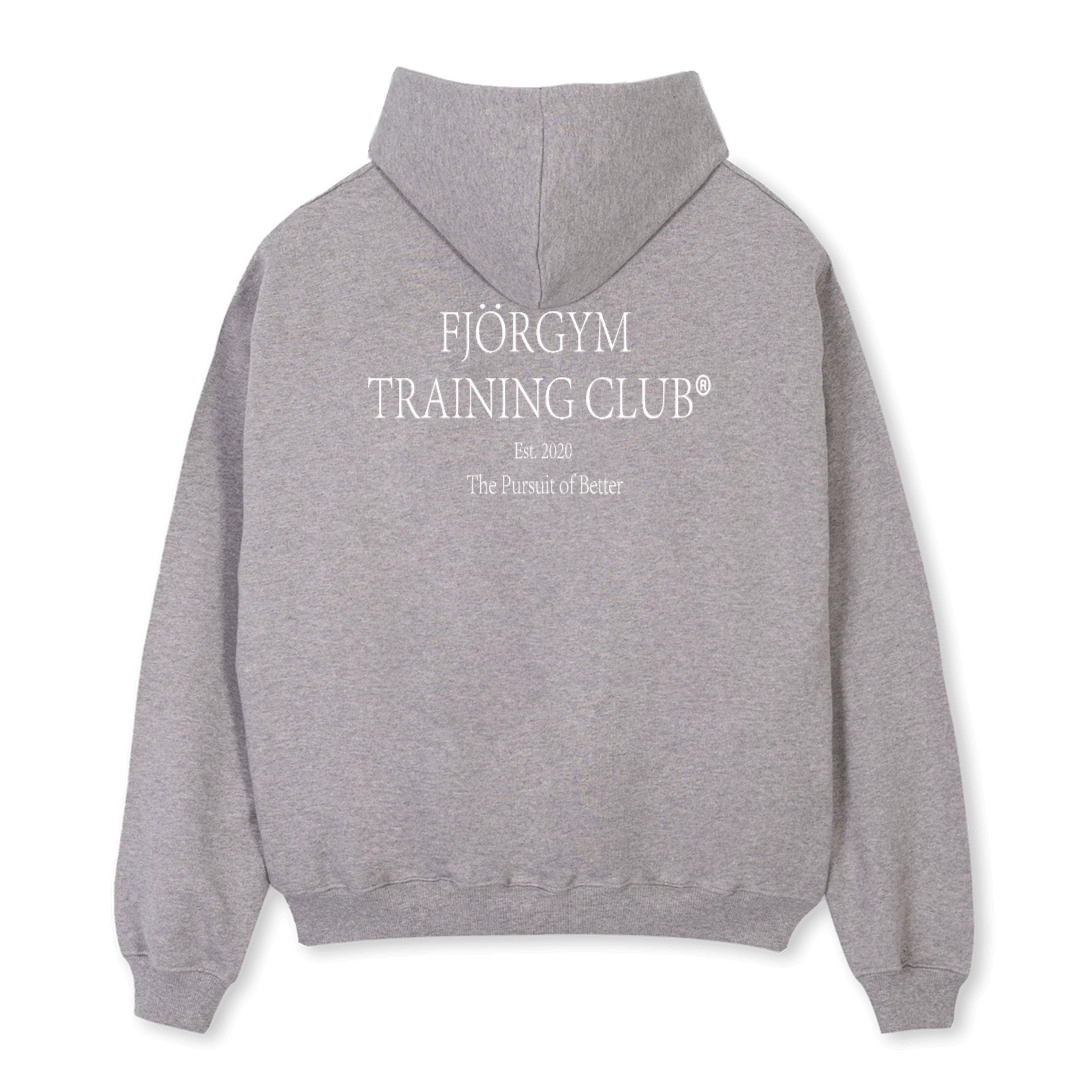 TRAINING CLUB II Grey Marl Oversized Hoodie. - Image 2