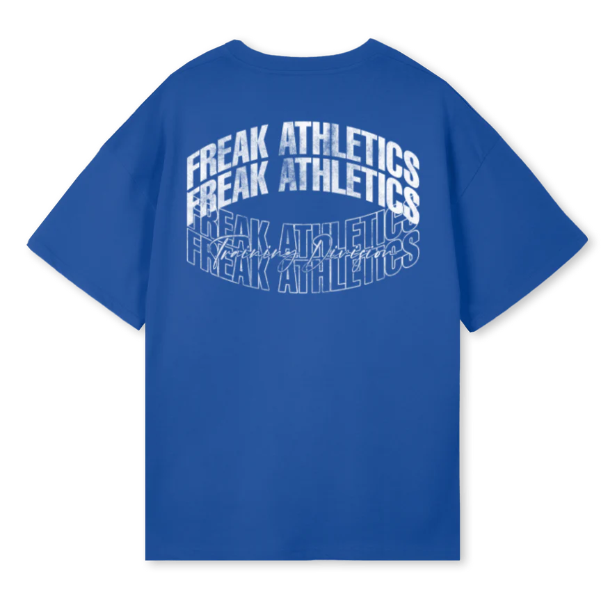 TRAINING_1 Cobalt Blue Oversized Tee. - Image 2