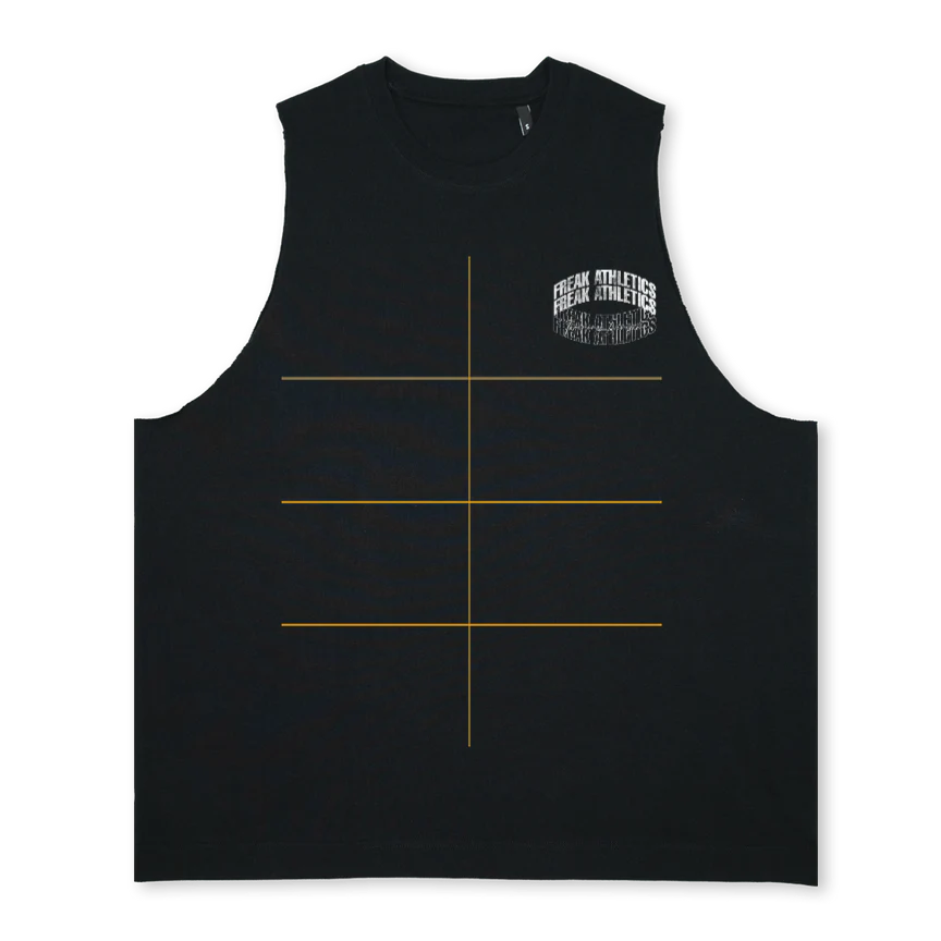 TRAINING_3  Deep Black Oversized Vest.