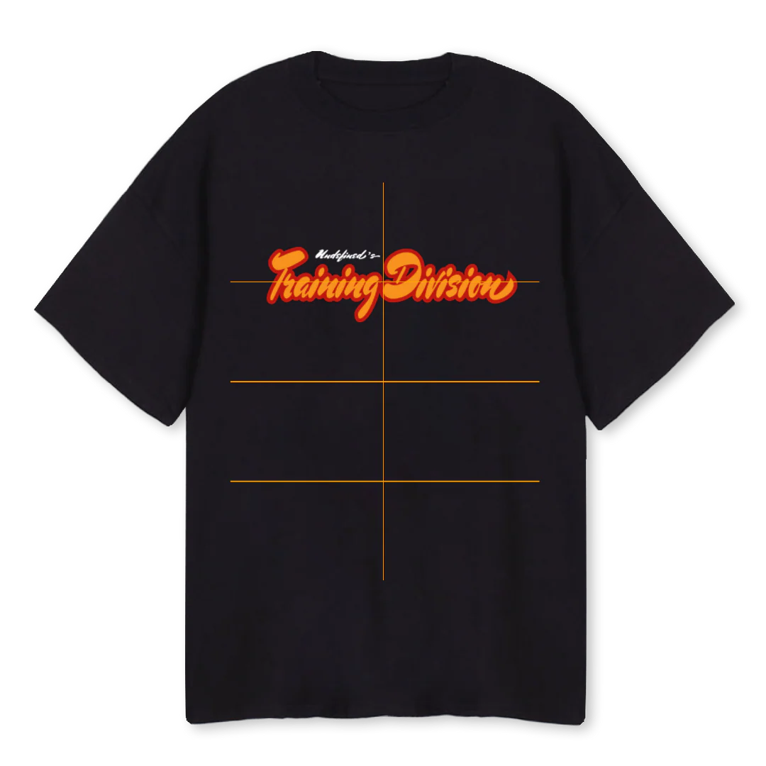 TRAINING DIV DARK Black Oversized Tee.