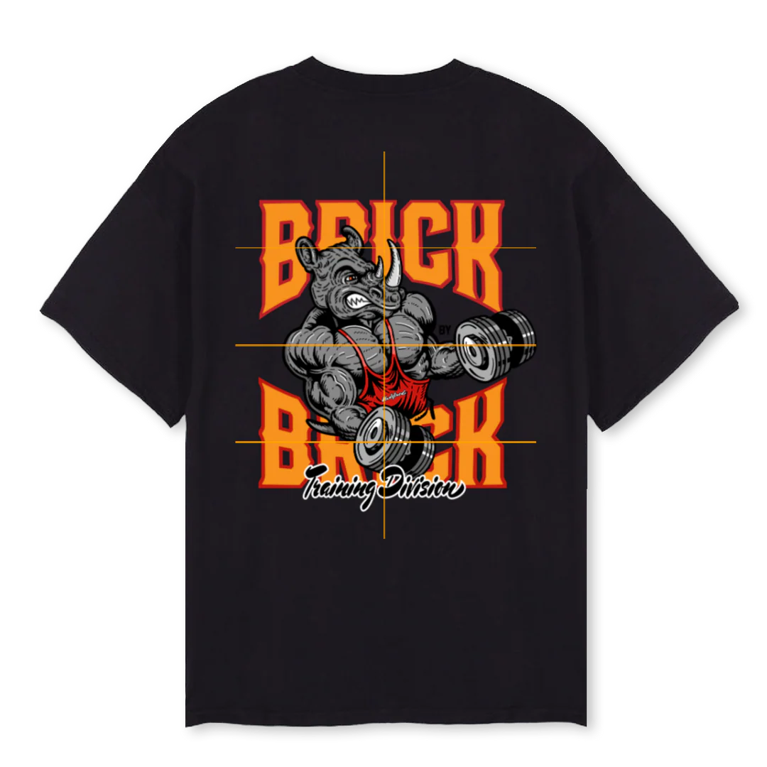 TRAINING DIV DARK Black Oversized Tee. - Image 2