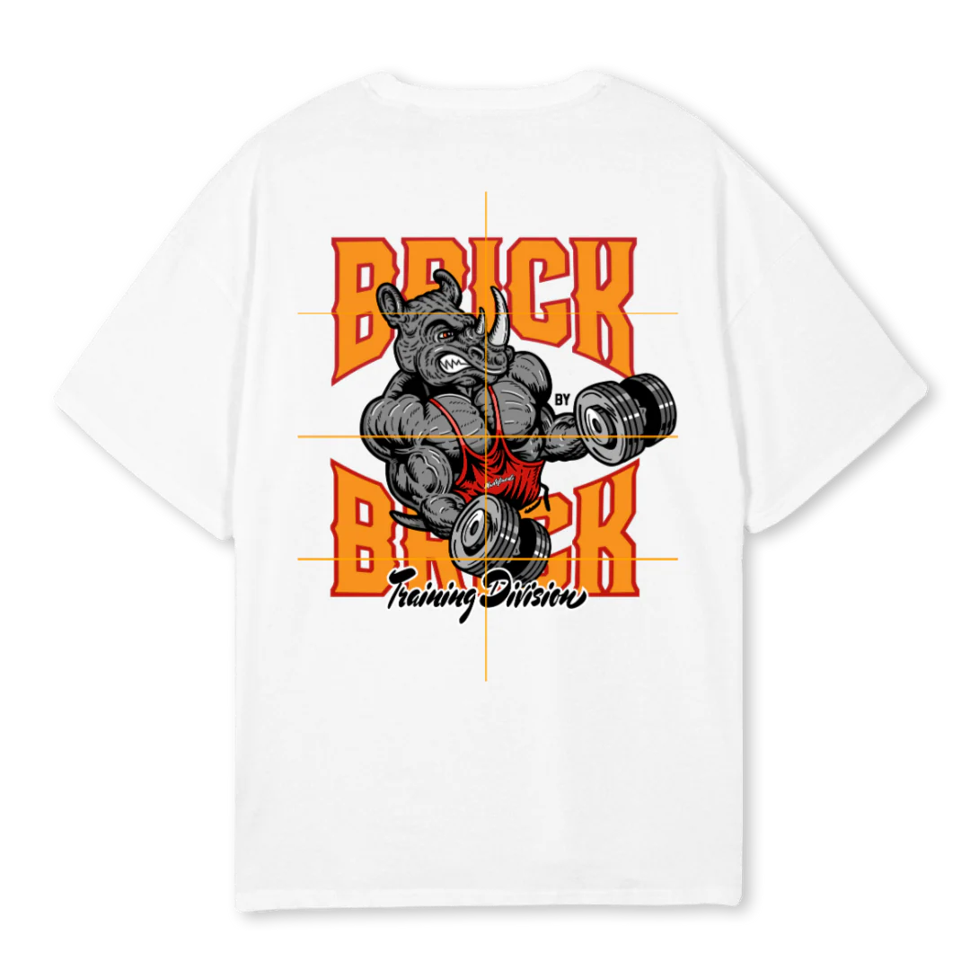 TRAINING DVN VOL II White Oversized Tee. - Image 2