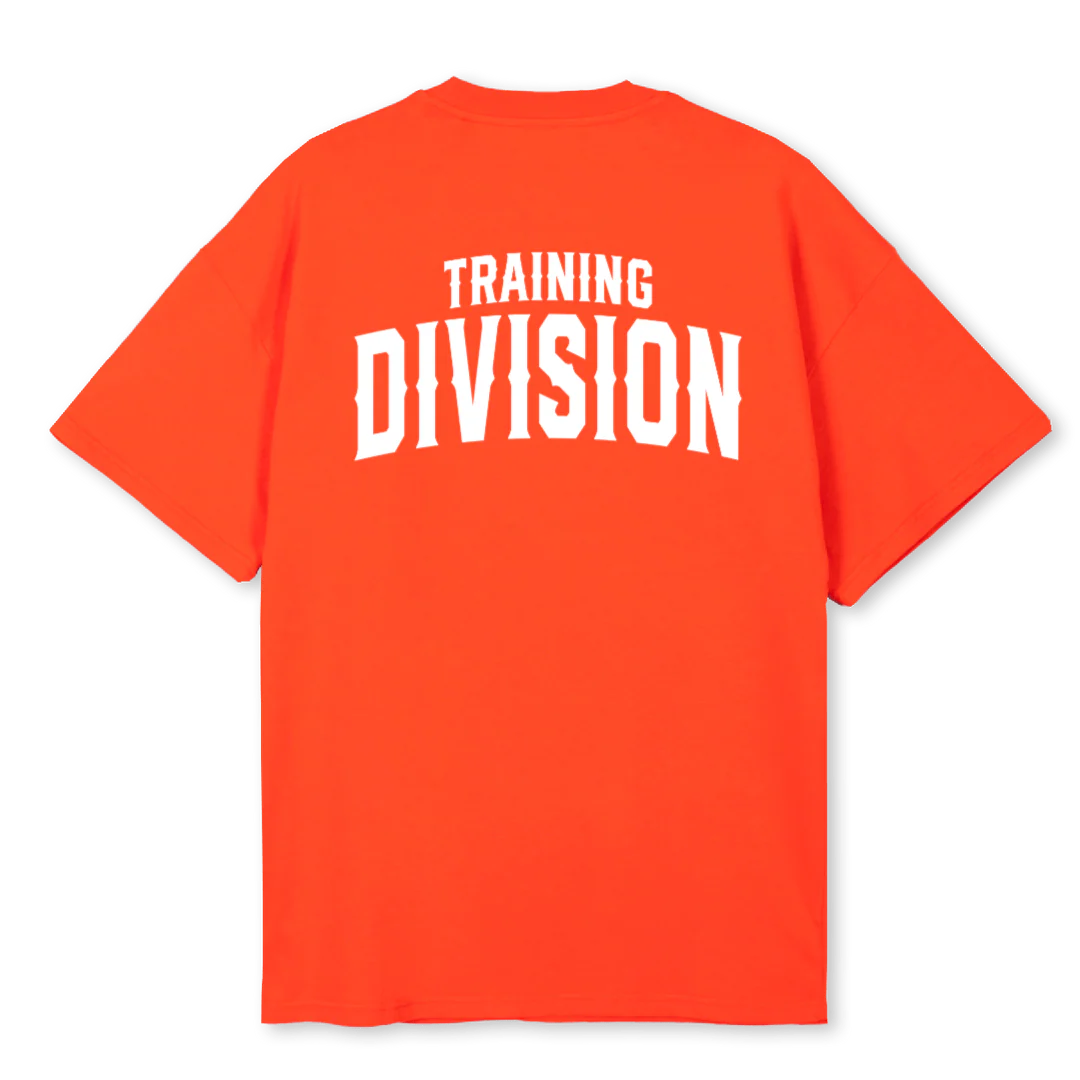 TRAININGDVN ORNG Hot Orange Oversized Tee. - Image 2