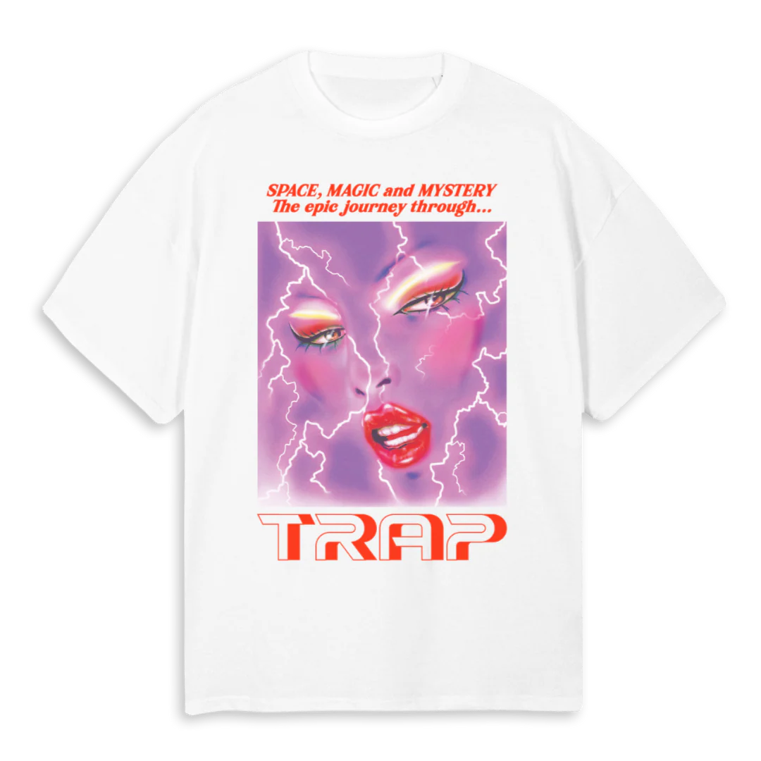 TRAP SEDUCTION TEE W White Oversized Tee.
