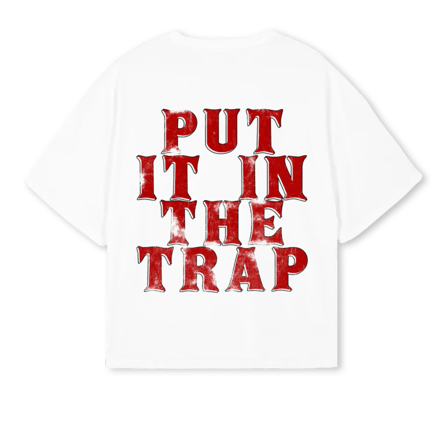 TRAP White Oversized Boxy Tee. - Image 2