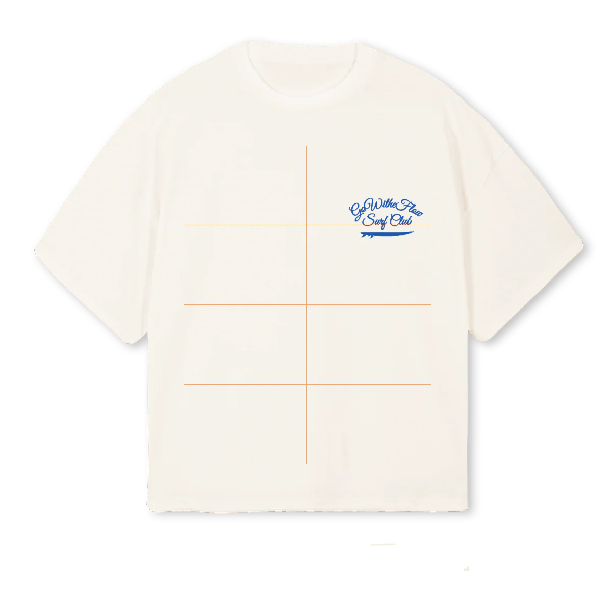 TRAVELLL Vintage White Oversized Boxy Tee.