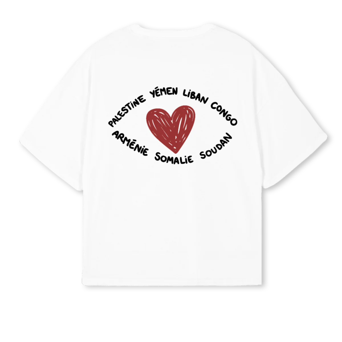 TREIZECLUBBPEACE White Oversized Boxy Tee. - Image 2