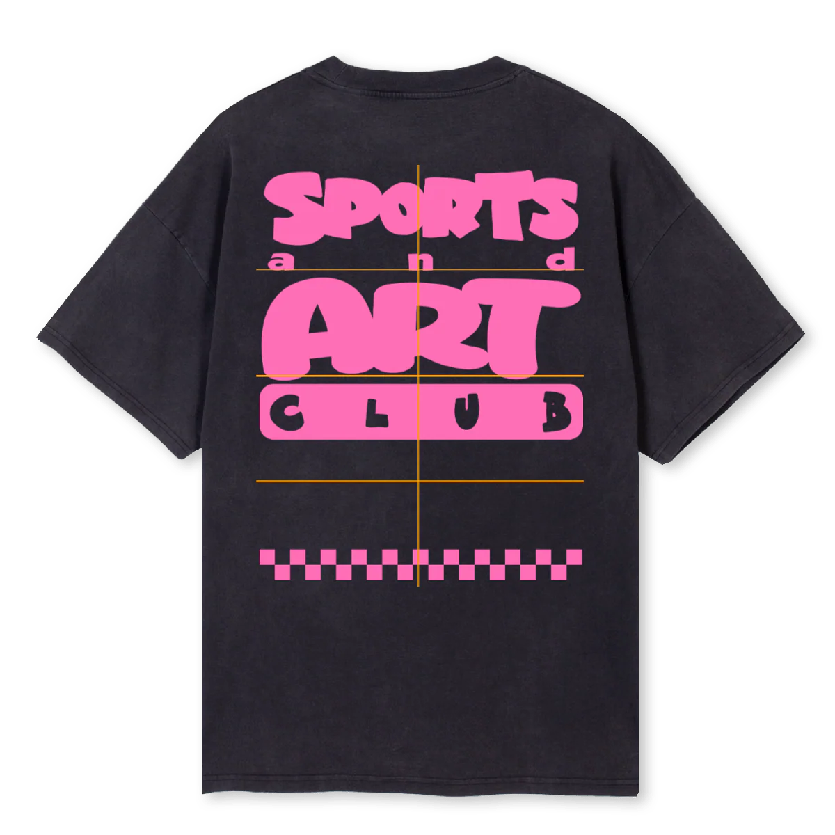 TRIAL_3 Vintage Black Oversized Tee. - Image 2