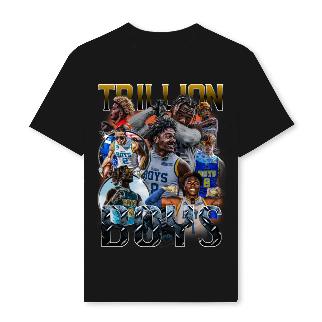 TRILLIONBOYZREGULAR Black Regular Tee.