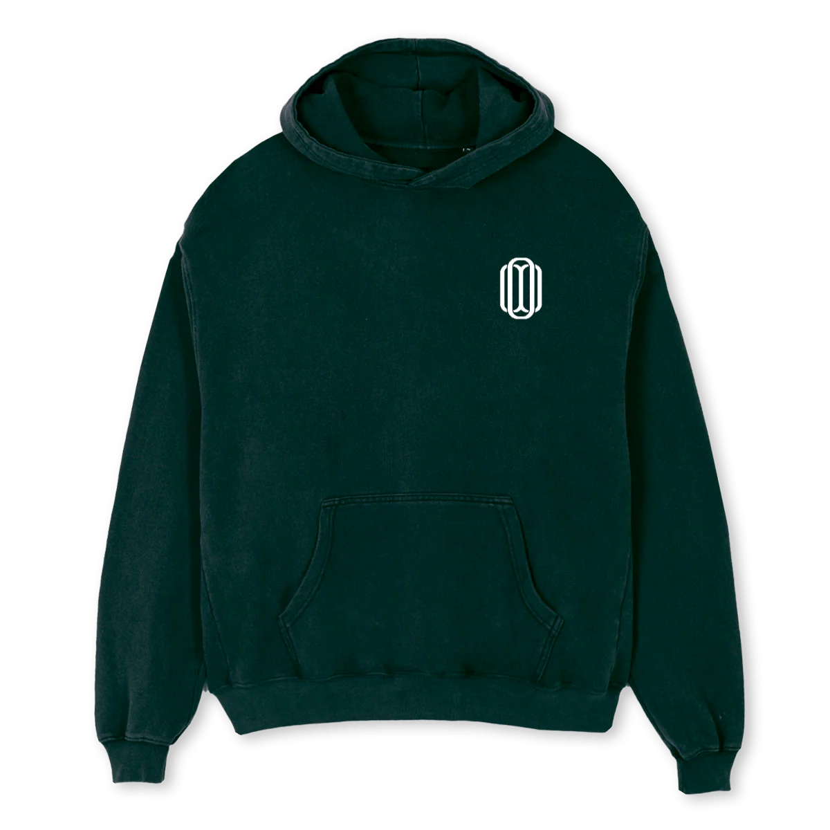 TRIPLE_HO Wild Green Oversized Hoodie.