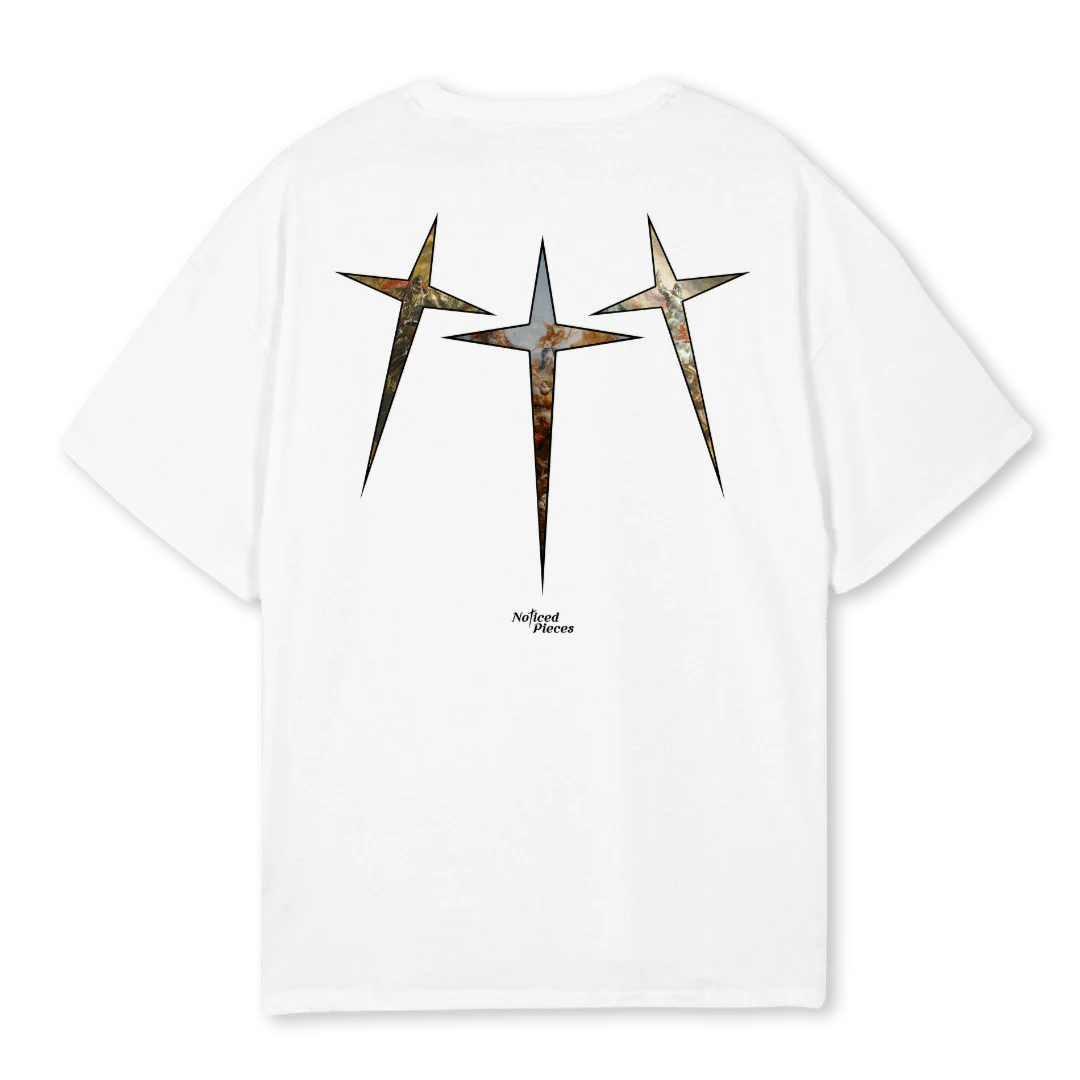 TRIPLENTITY White Oversized Tee. - Image 2