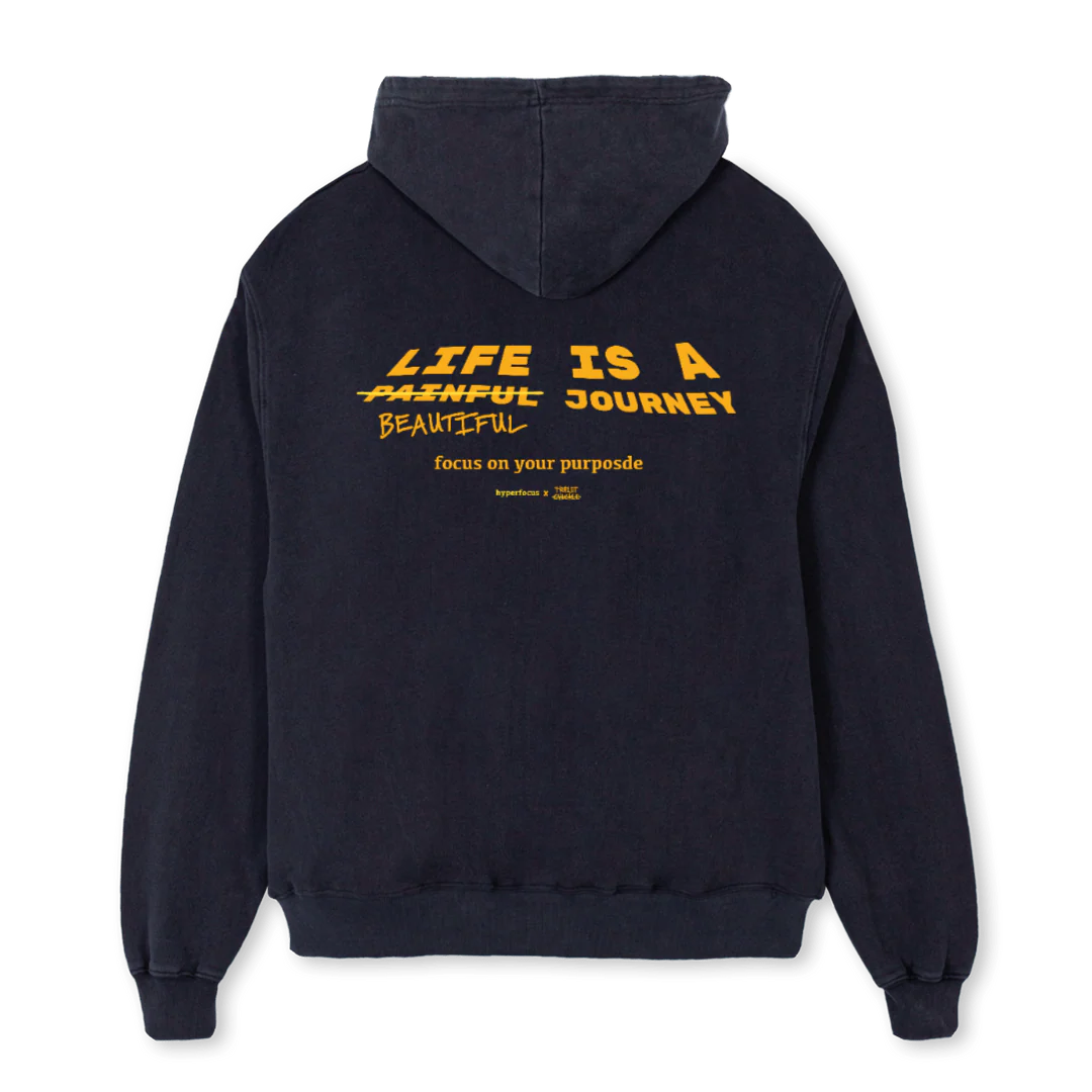 TRIPLET Vintage Black Oversized Hoodie. - Image 2