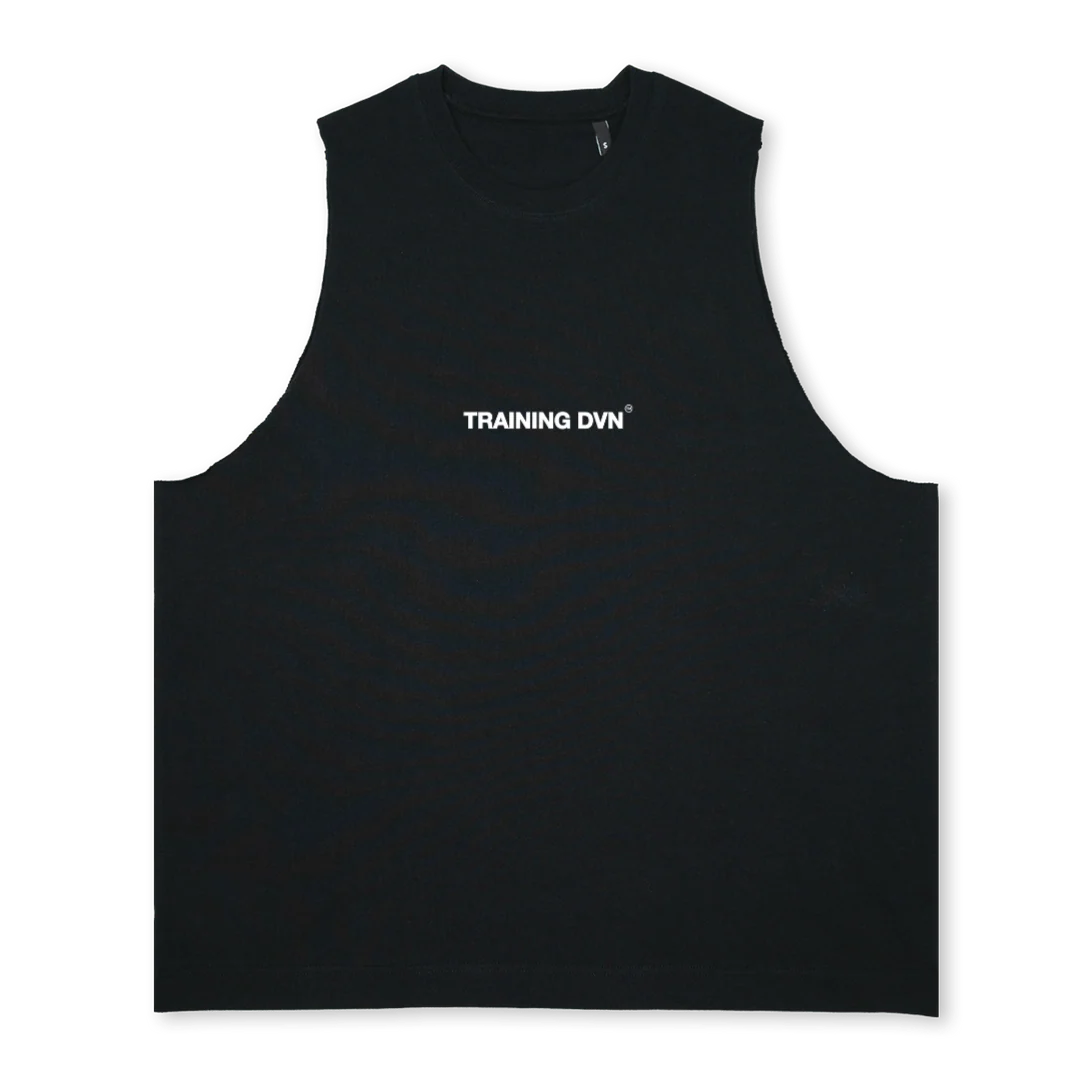 TRNDVN TANK Deep Black Oversized Vest.