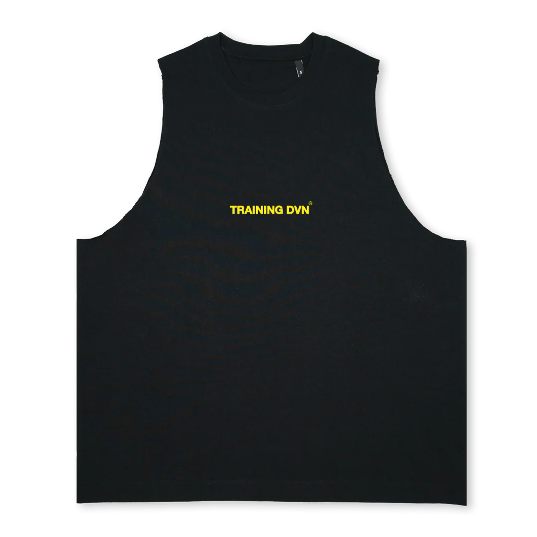 TRNDVN YELLOW Deep Black Oversized Vest.