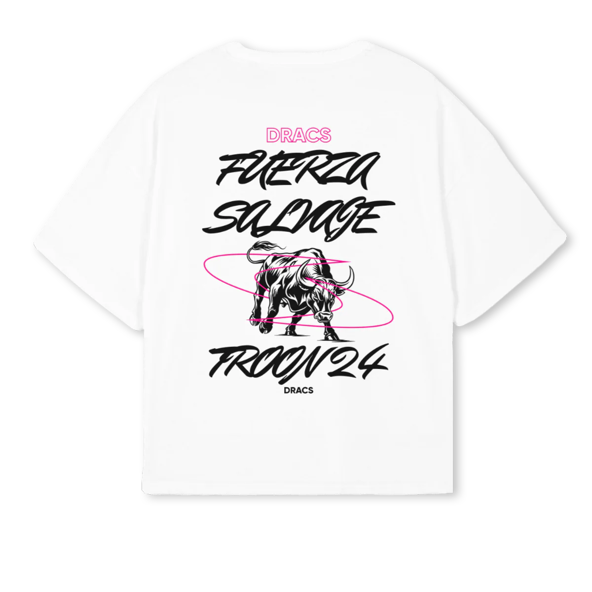 TROONOPENCHAMP White Oversized Boxy Tee. - Image 2