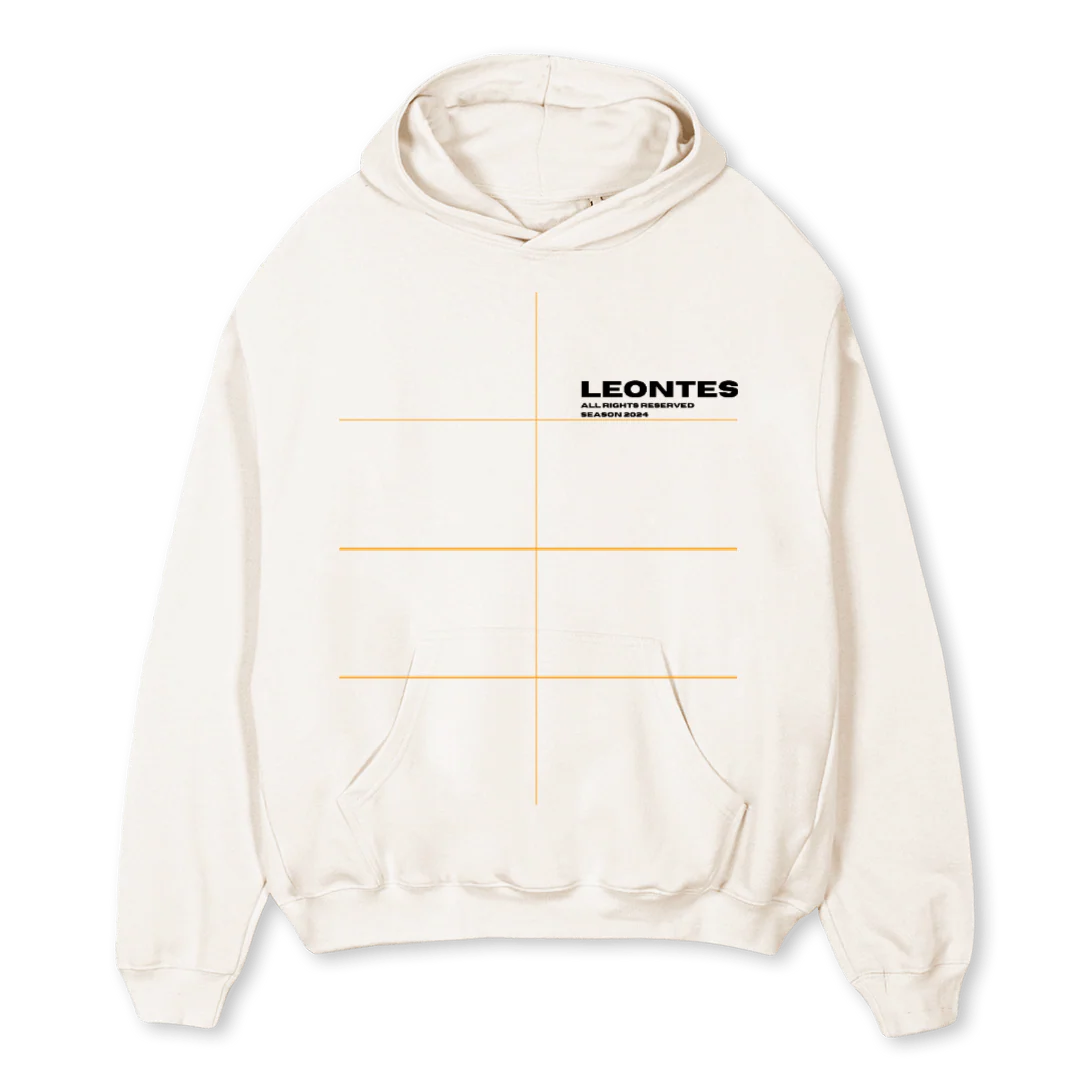 TRUITWEE Vintage White Oversized Hoodie.