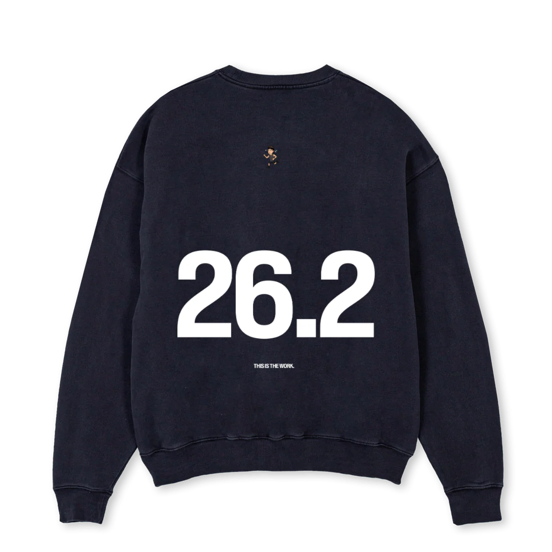 TRUNCREWMID Vintage Black Oversized Crewneck Sweater. - Image 2