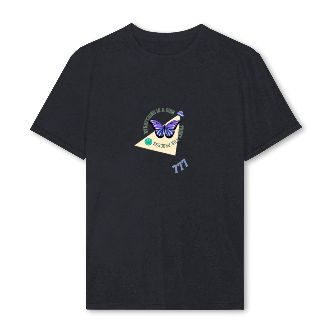 TRUSTTHEPROCESSTWO Vintage Black Regular Tee.