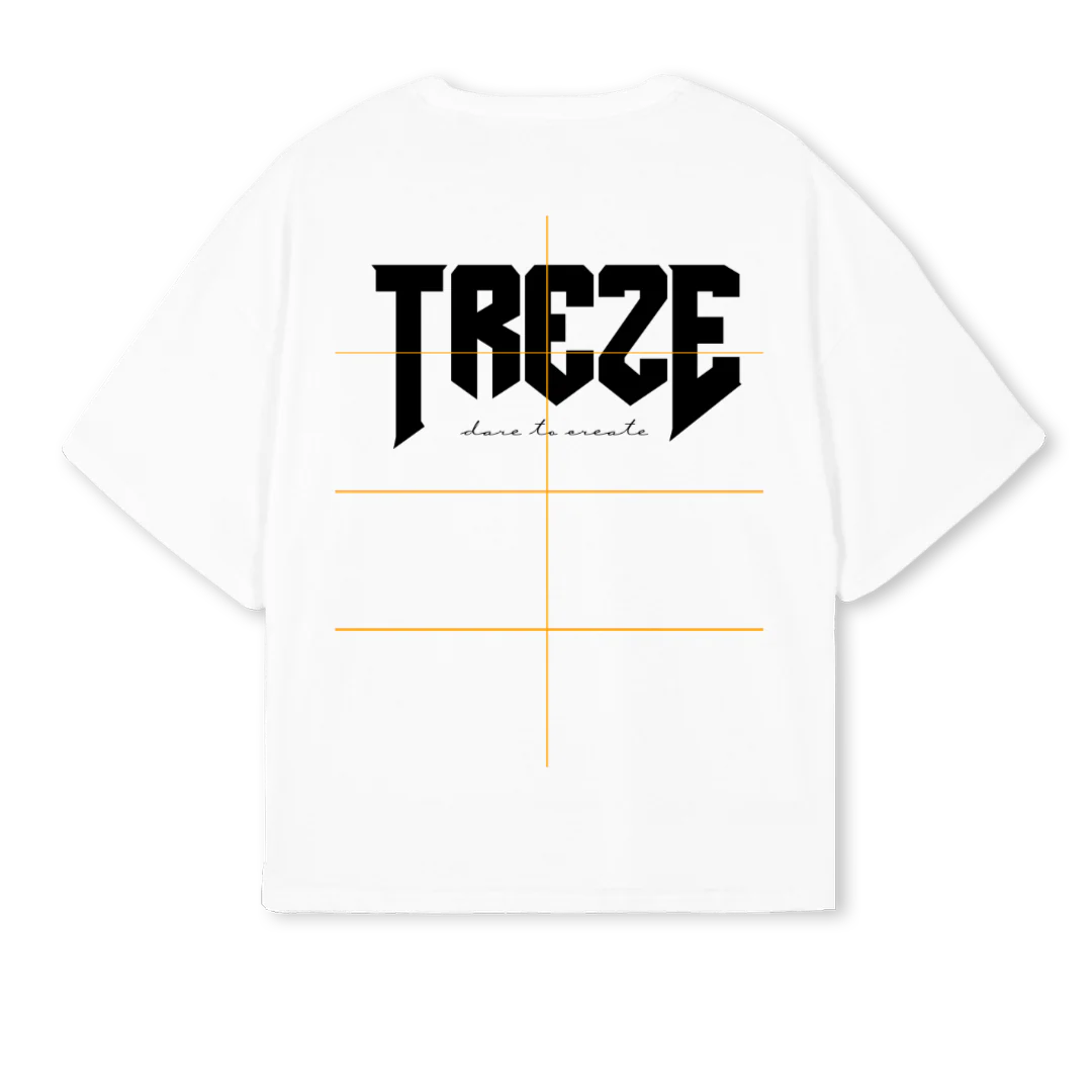 TRZ White Oversized Boxy Tee. - Image 2