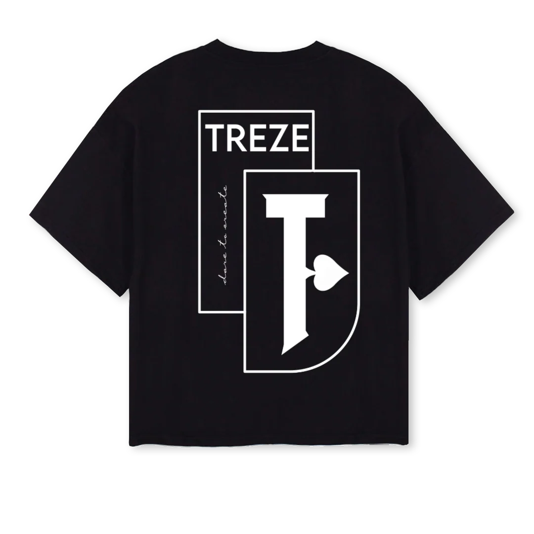 TRZT Black Oversized Boxy Tee. - Image 2