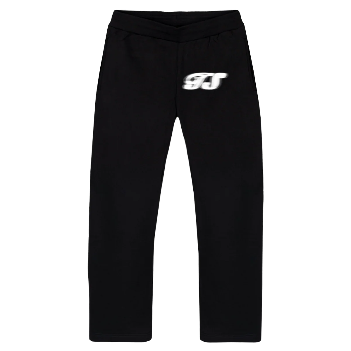TSGLOWPANTS Black Straight-Leg Relaxed Sweatpants.