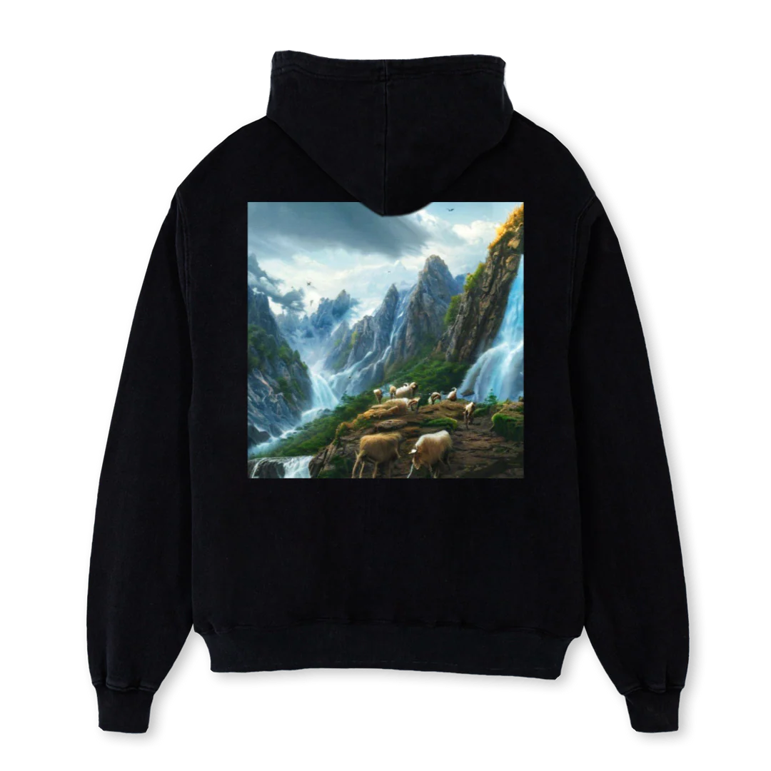 TSGOATHOODIE Black Oversized Hoodie. - Image 2