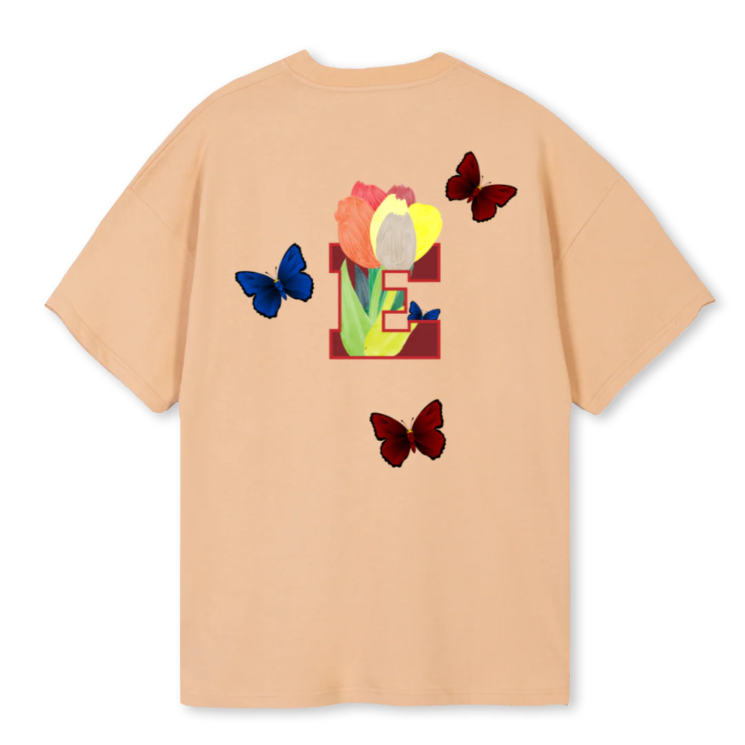 TSHIRT E TULIPE DOS Sand Oversized Tee. - Image 2