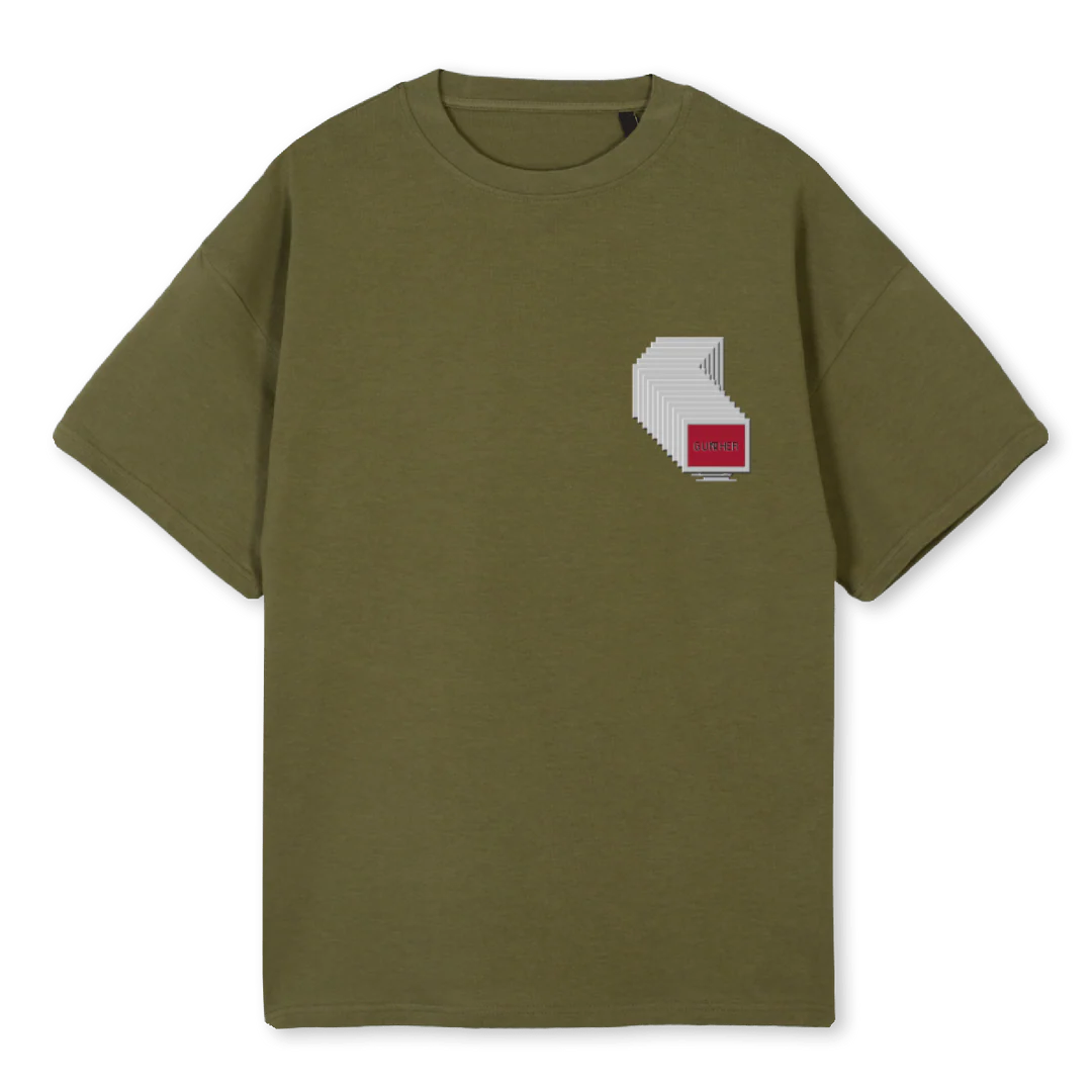 TSHIRTECRAN Kaki Oversized Tee.